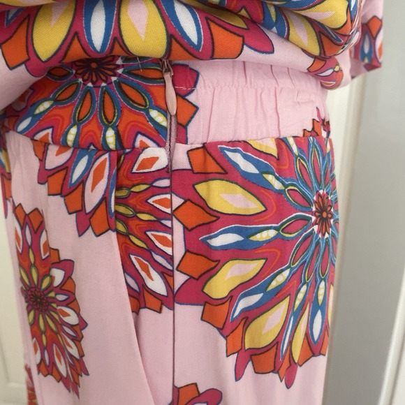 Gibson Look Size Medium Set  Pink Multi Top And Skirt Stretchy With‎ Pockets - Picture 6 of 16